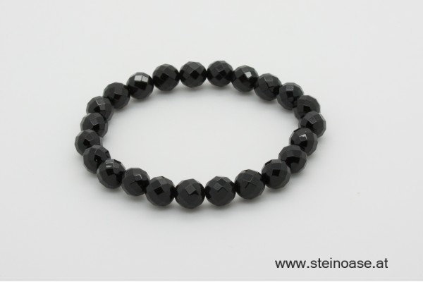 Armband Onyx facettiert 8mm